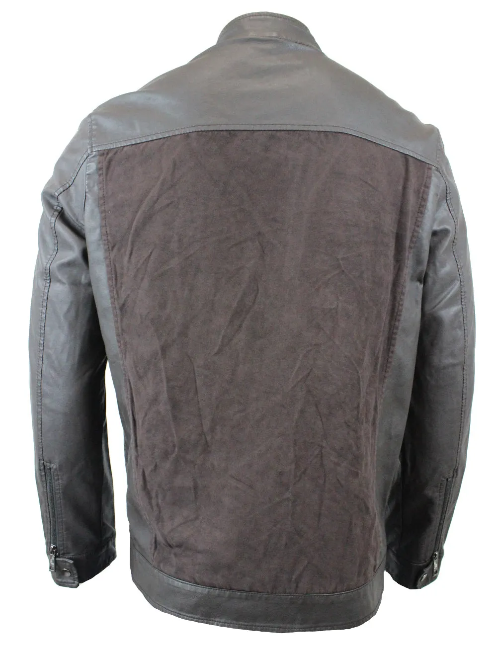 Brown Suede and Leather Jacket