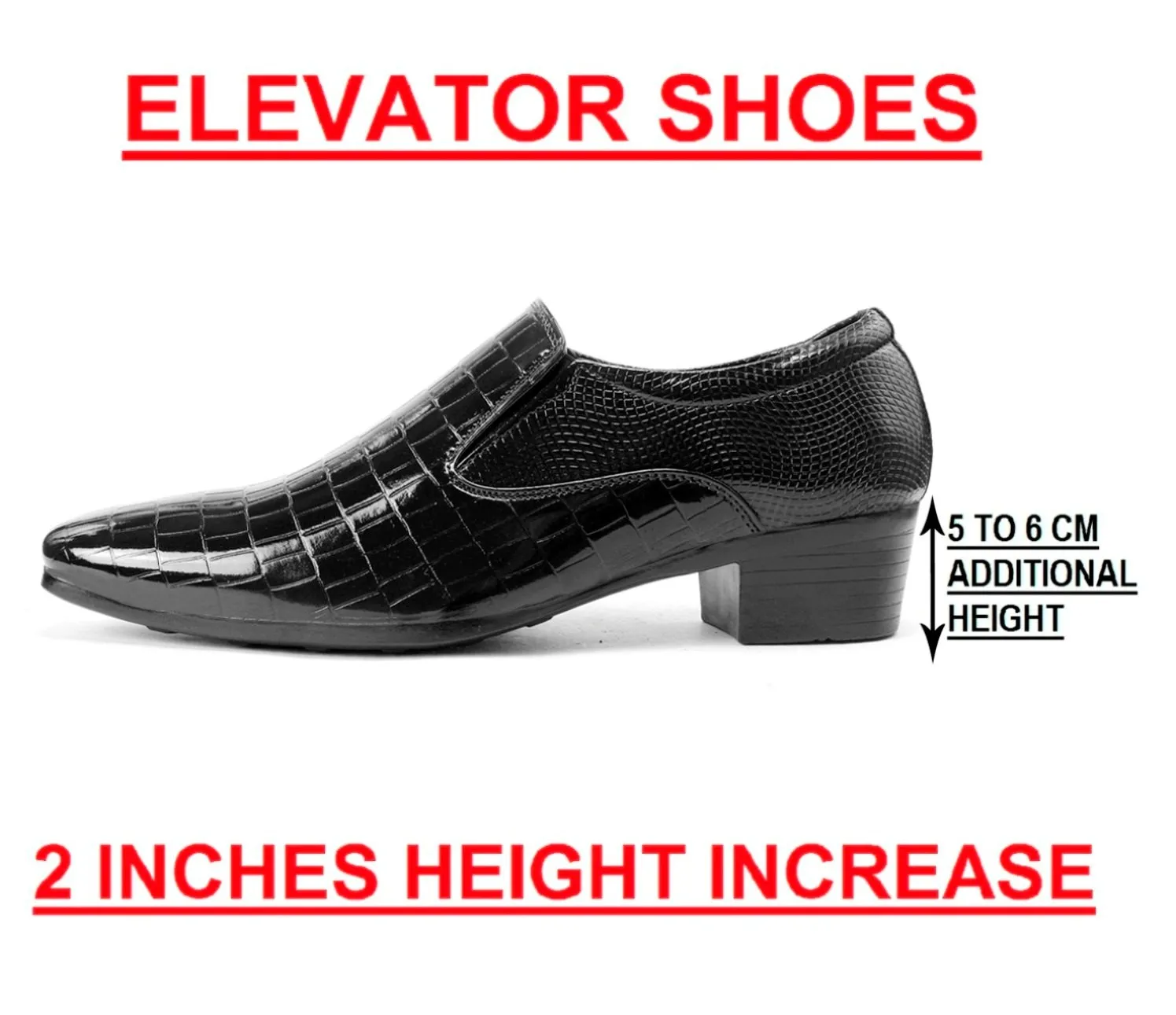 BXXY Men's Height Increasing Faux Leather Casual, Loafer and Moccasins