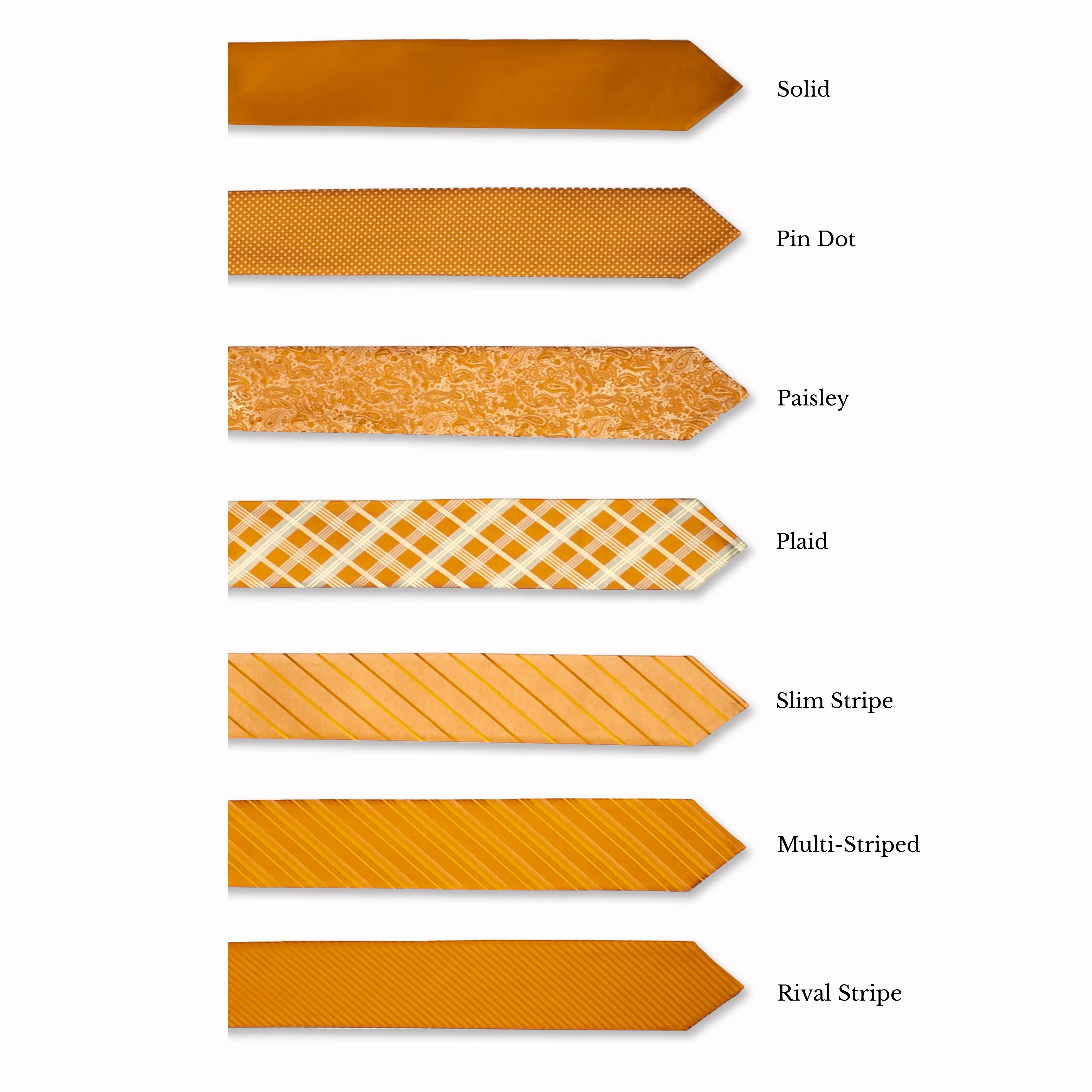 Classic Long Tie - Dijon