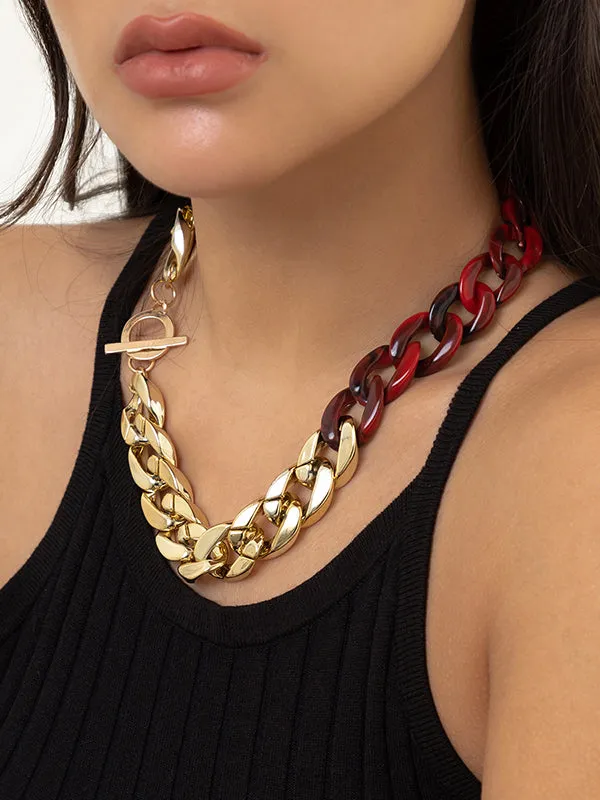 Contrast Color Necklaces Accessories