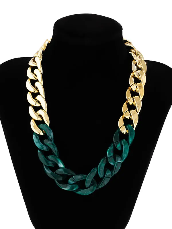 Contrast Color Necklaces Accessories
