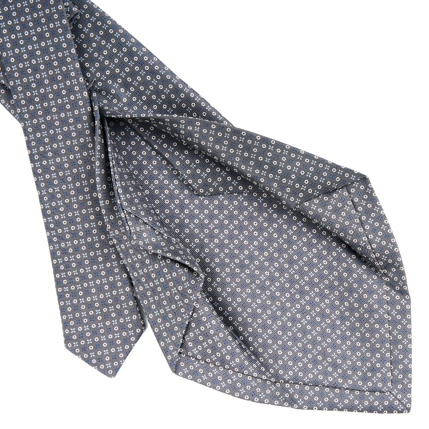 DARK GREY 5 FOLD SARTORIAL SILK TIE