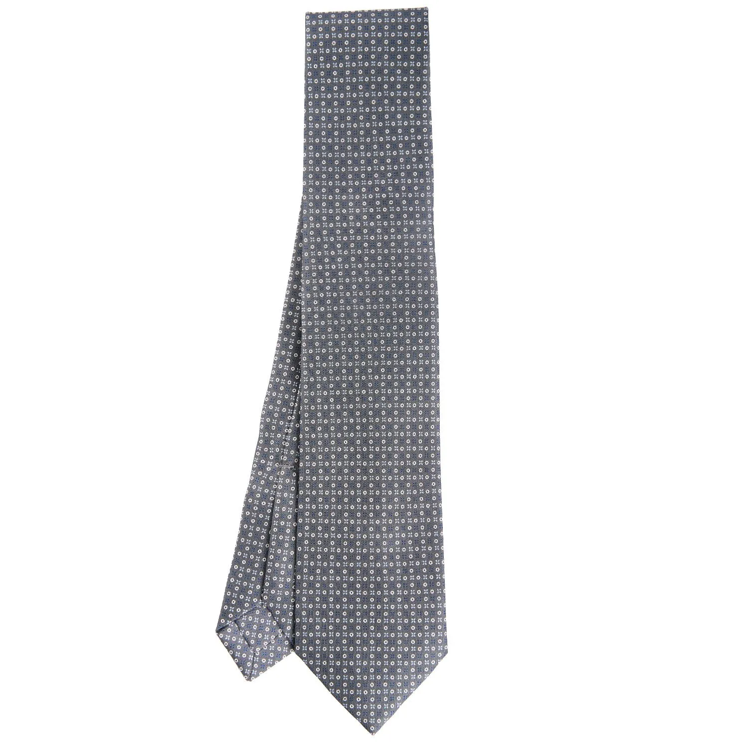 DARK GREY 5 FOLD SARTORIAL SILK TIE