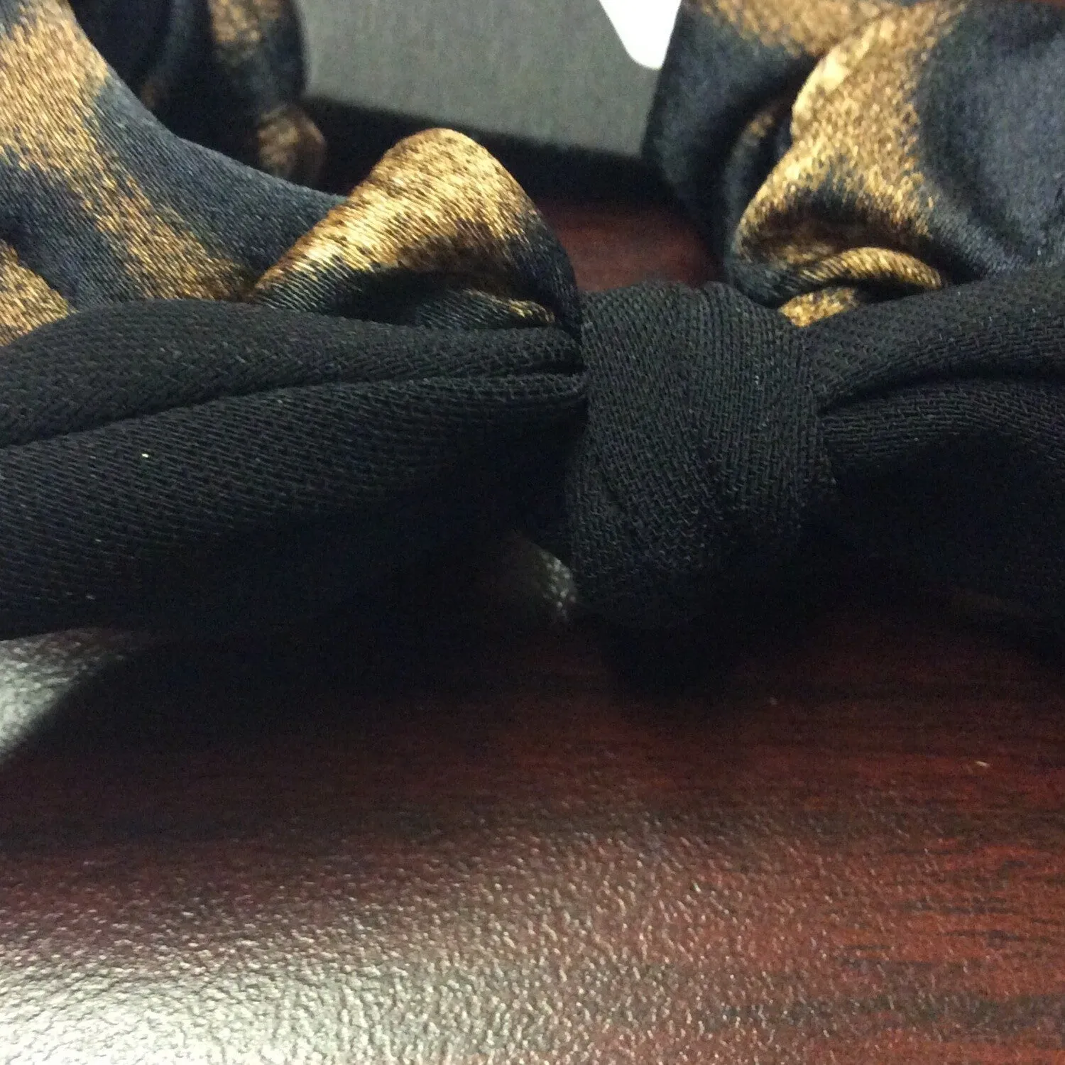 Leopard Bow Scrunchie