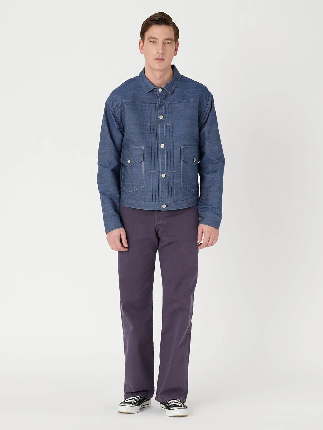 LEVI'S® VINTAGE CLOTHING 1879 プリーツブラウス ORGANIC リジッド
