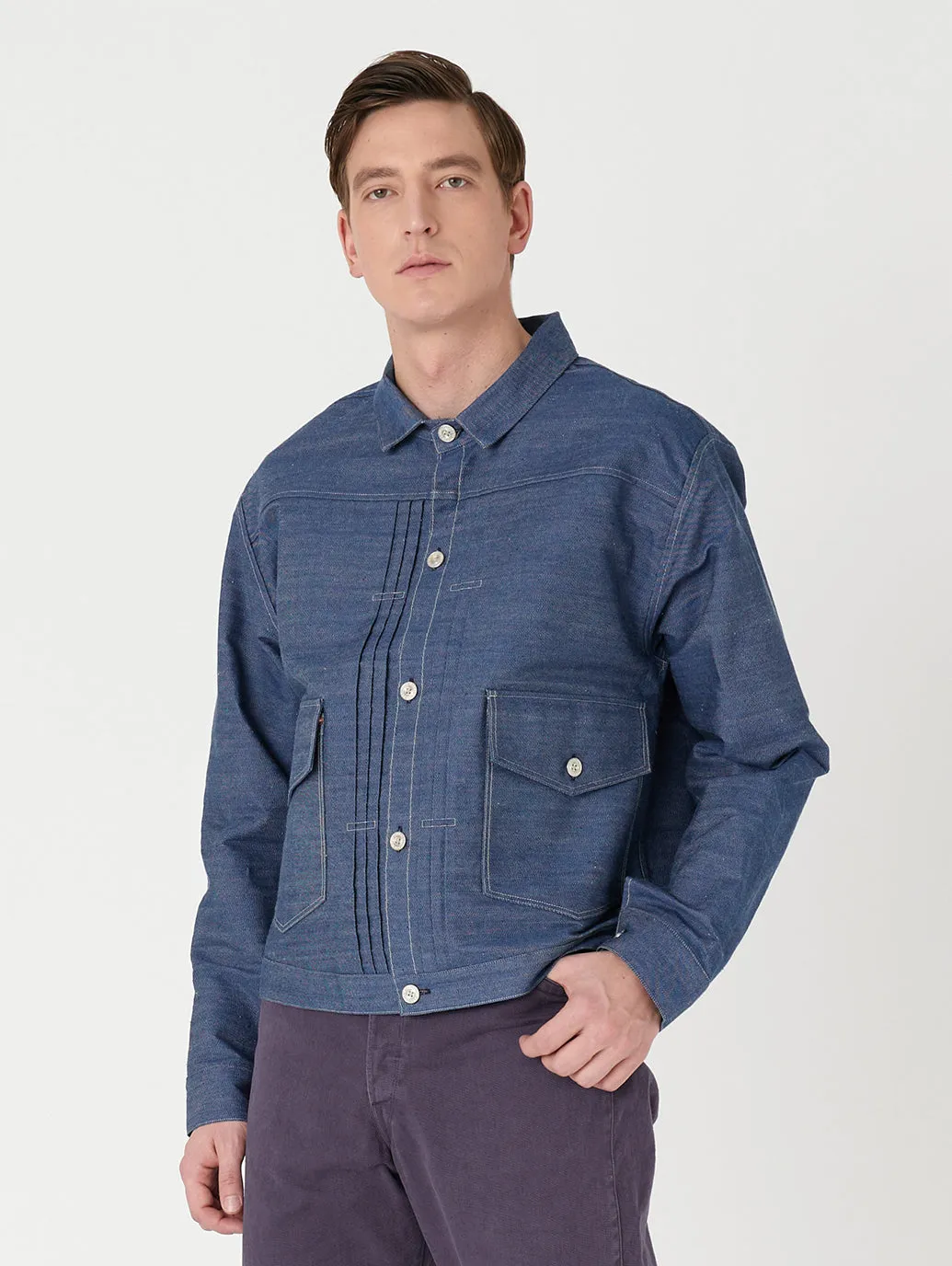 LEVI'S® VINTAGE CLOTHING 1879 プリーツブラウス ORGANIC リジッド