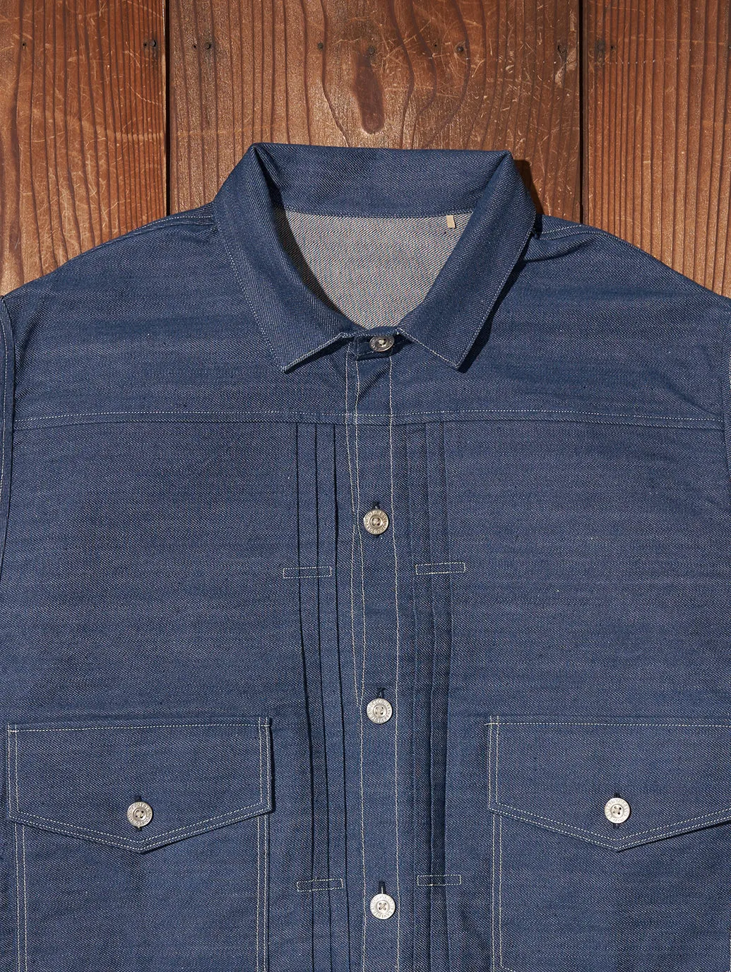 LEVI'S® VINTAGE CLOTHING 1879 プリーツブラウス ORGANIC リジッド