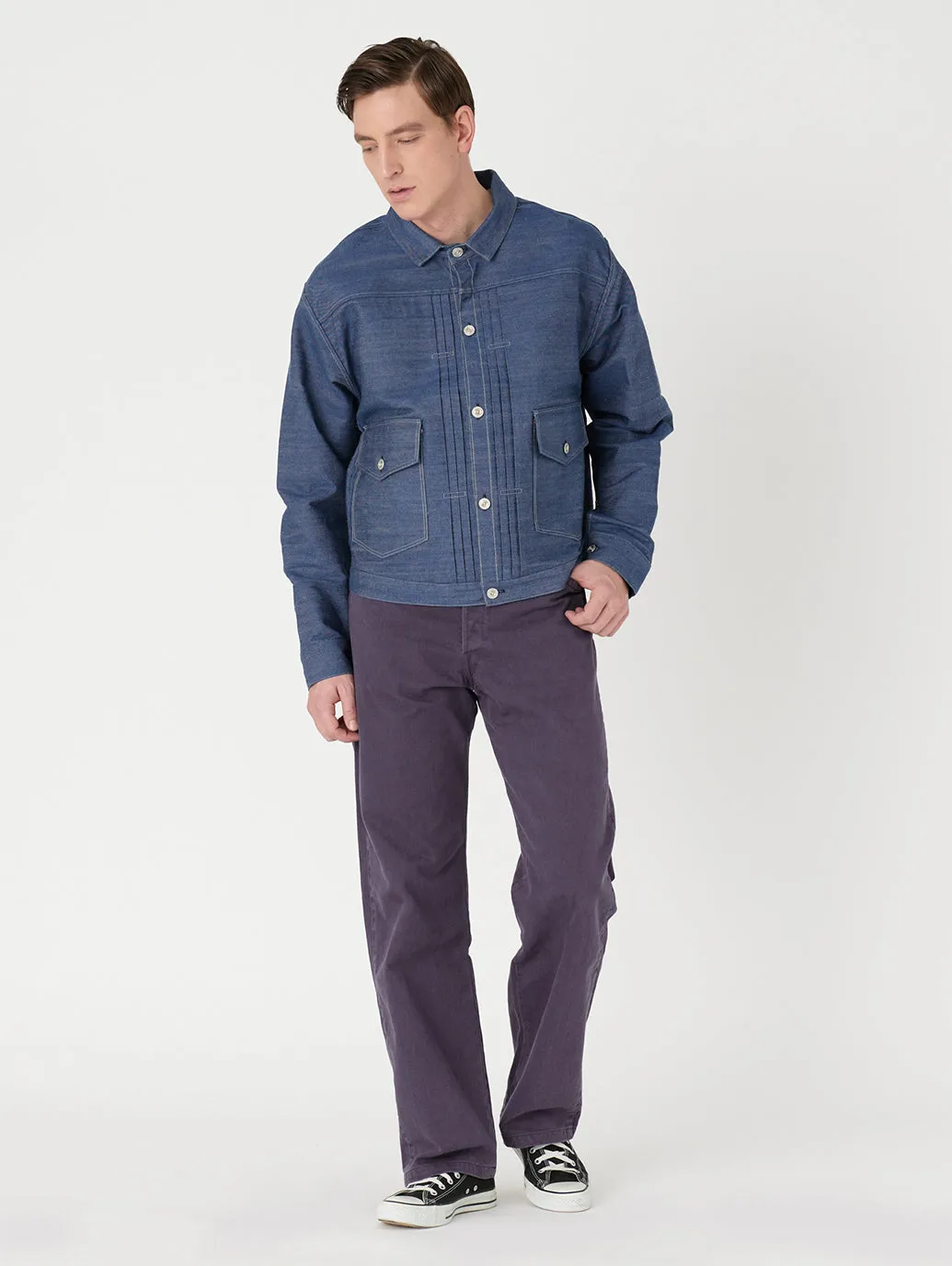 LEVI'S® VINTAGE CLOTHING 1879 プリーツブラウス ORGANIC リジッド