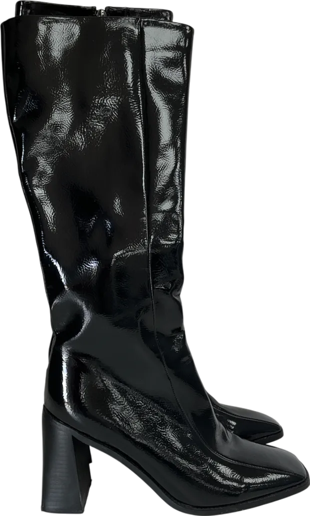 Raid Maxique Block Heeled Boot In Black UK 7 EU 40 