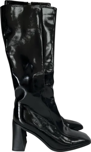 Raid Maxique Block Heeled Boot In Black UK 7 EU 40 