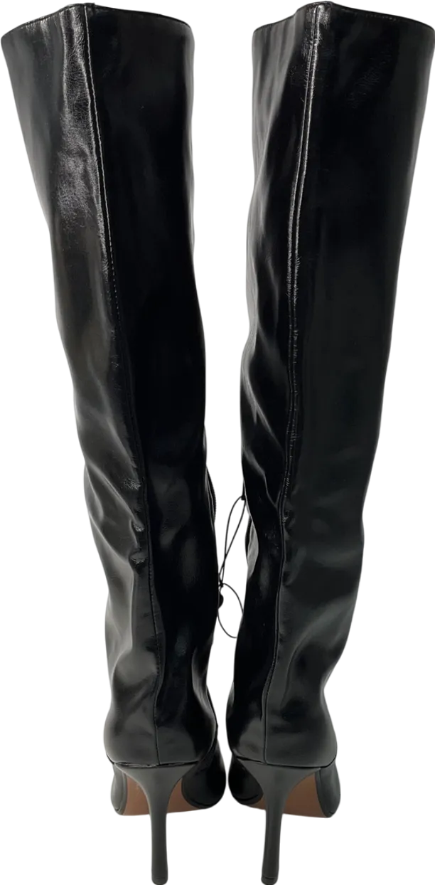 River Island Black Heeled Boots UK 6 EU 39 