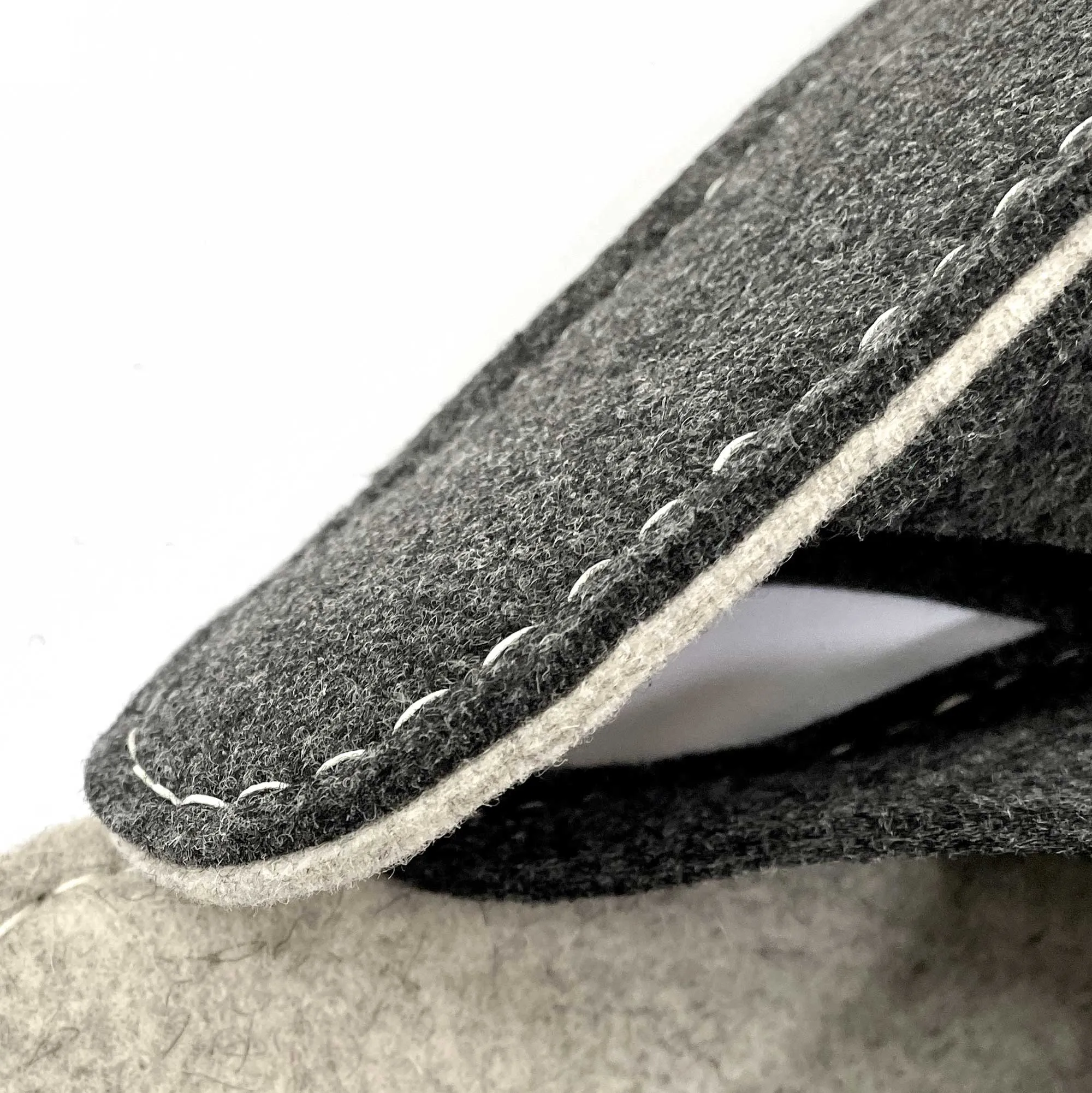 Simple Hand-stitched Felt Slippers