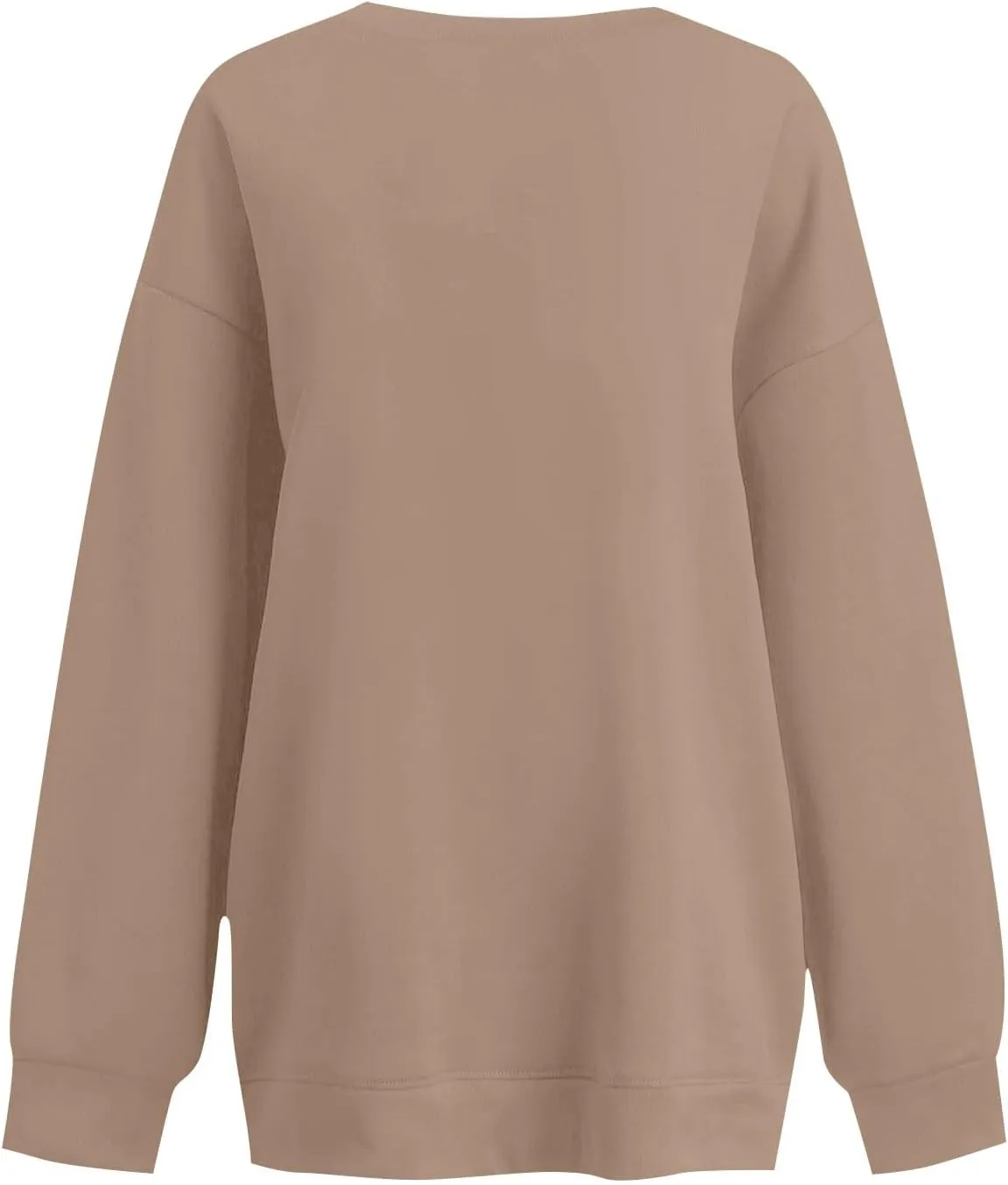 slqdgmryz Crew Neck Sweatshirts Women Oversized Preppy Sweatshirt Loose Fit Long Sleeve Fleece Pullover Crewneck Y2k Hoodie