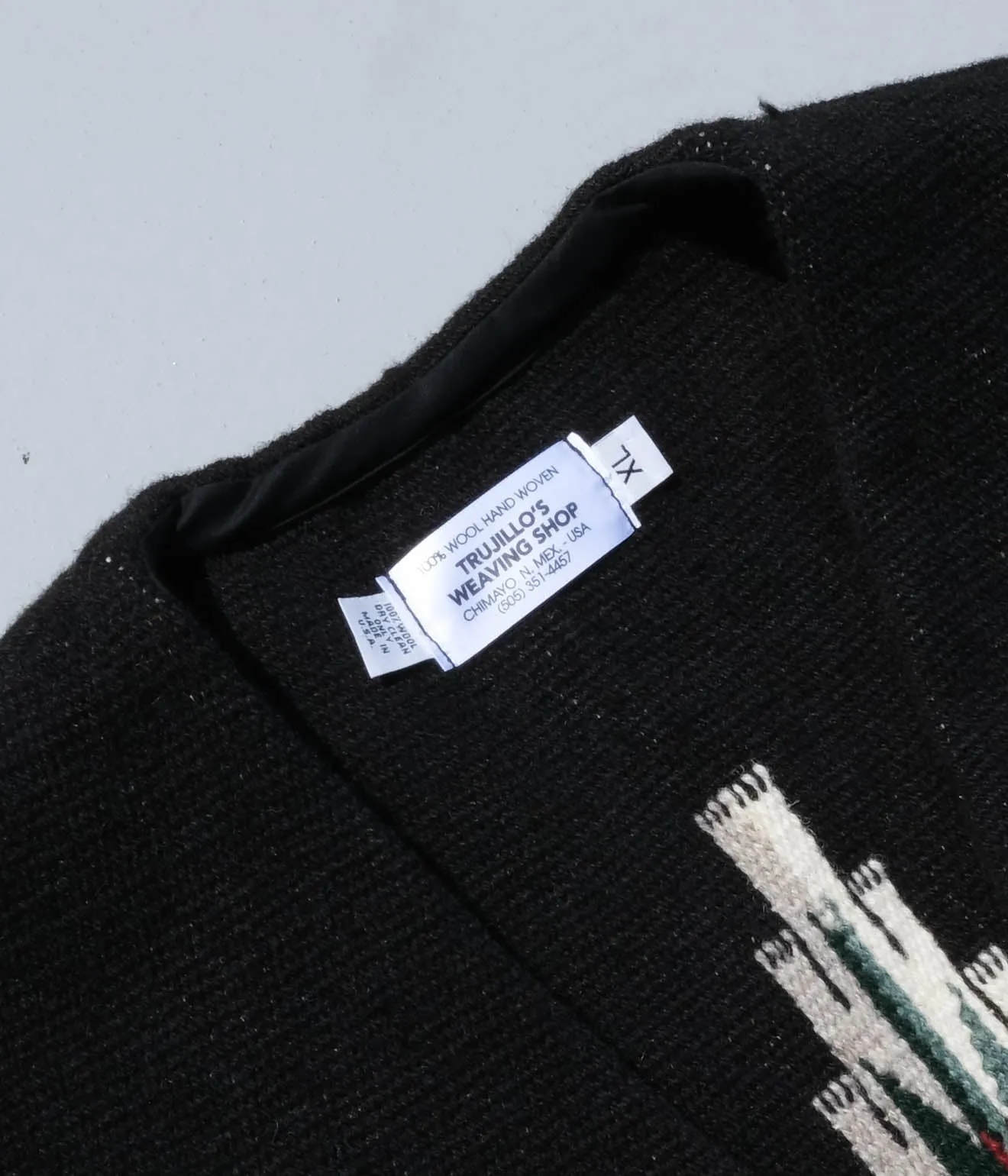 TRUJILLO'S for Lakewood Clothing CHIMAYO VEST (Black)