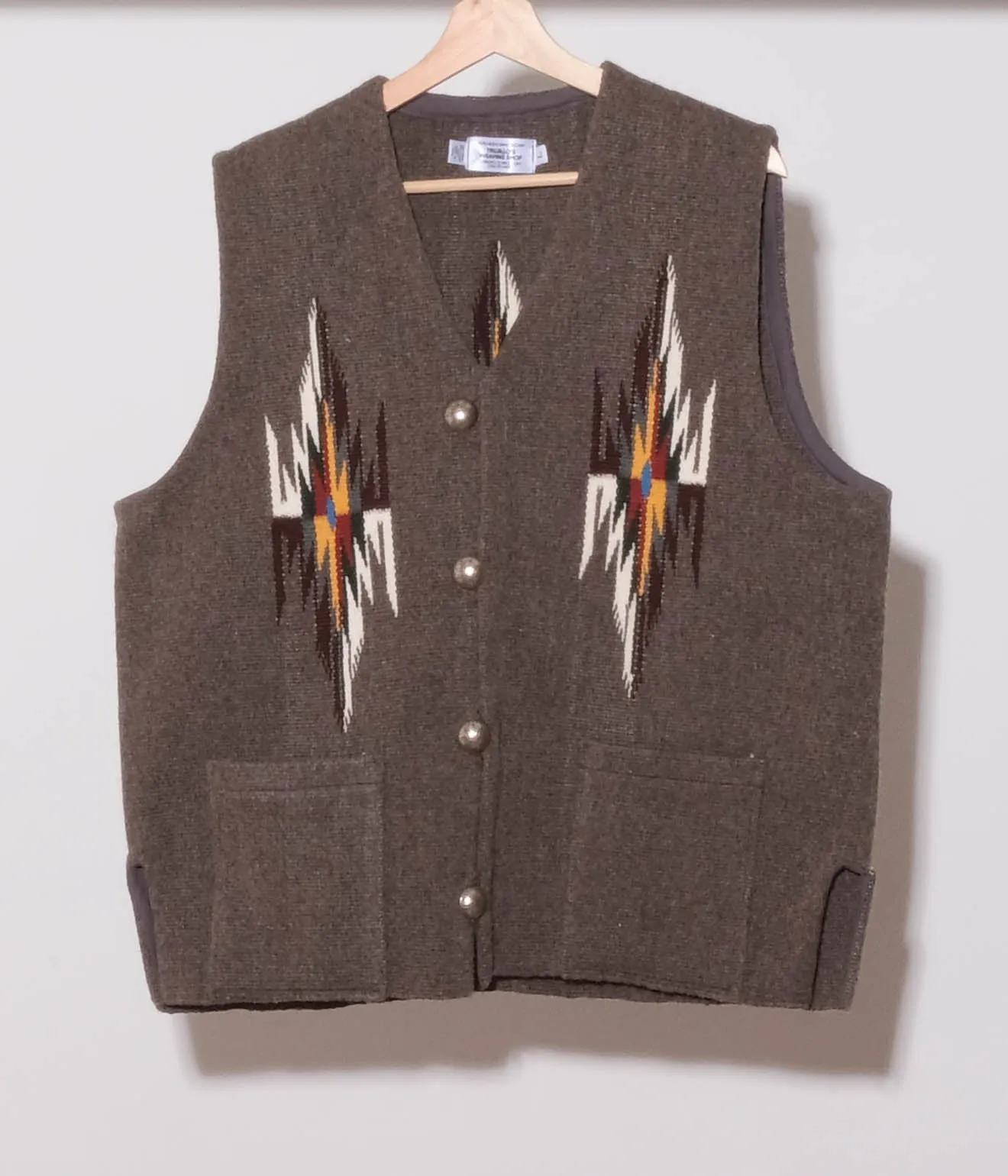 TRUJILLO'S for Lakewood Clothing CHIMAYO VEST (Dark Natural)