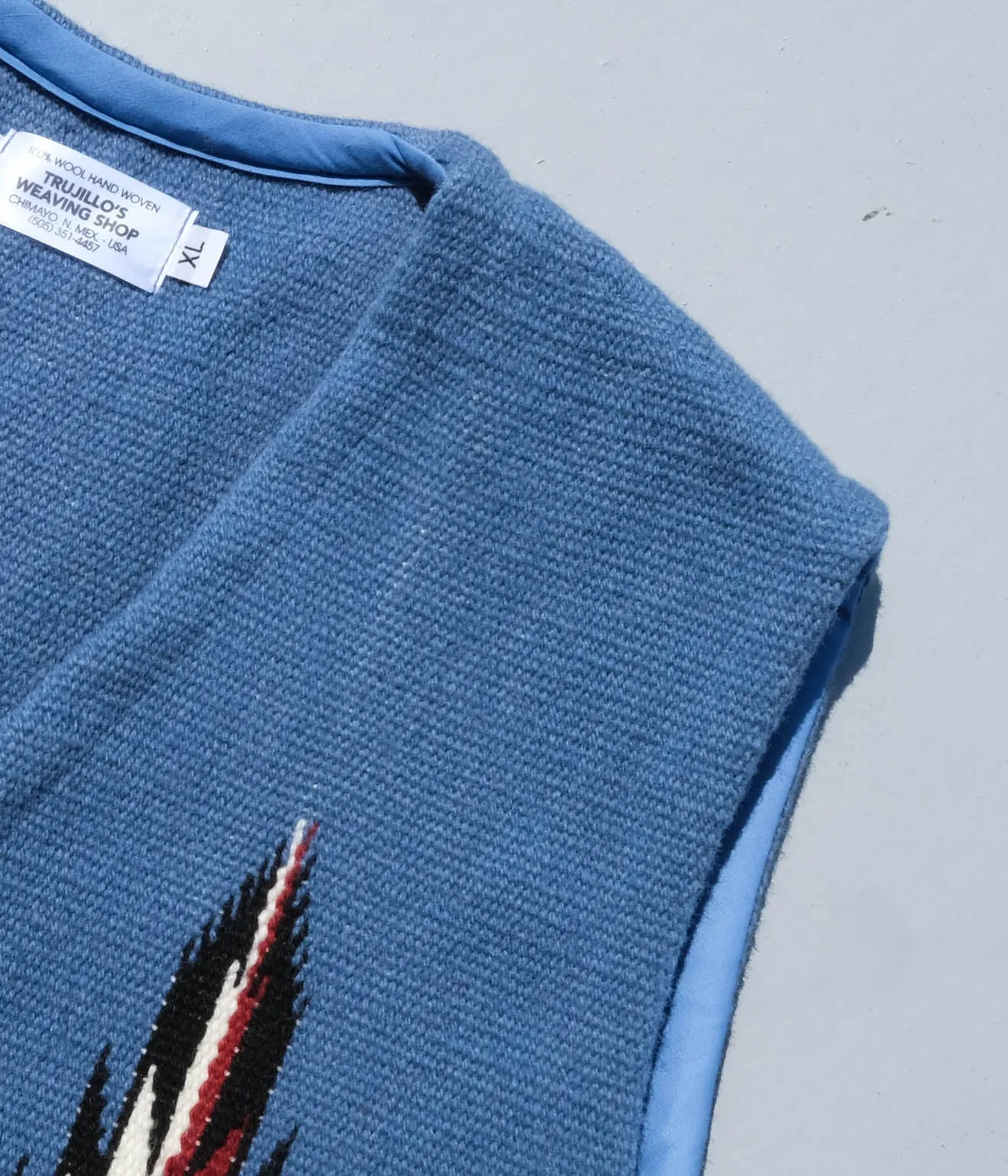 TRUJILLO'S for Lakewood Clothing CHIMAYO VEST (Dusty Blue)