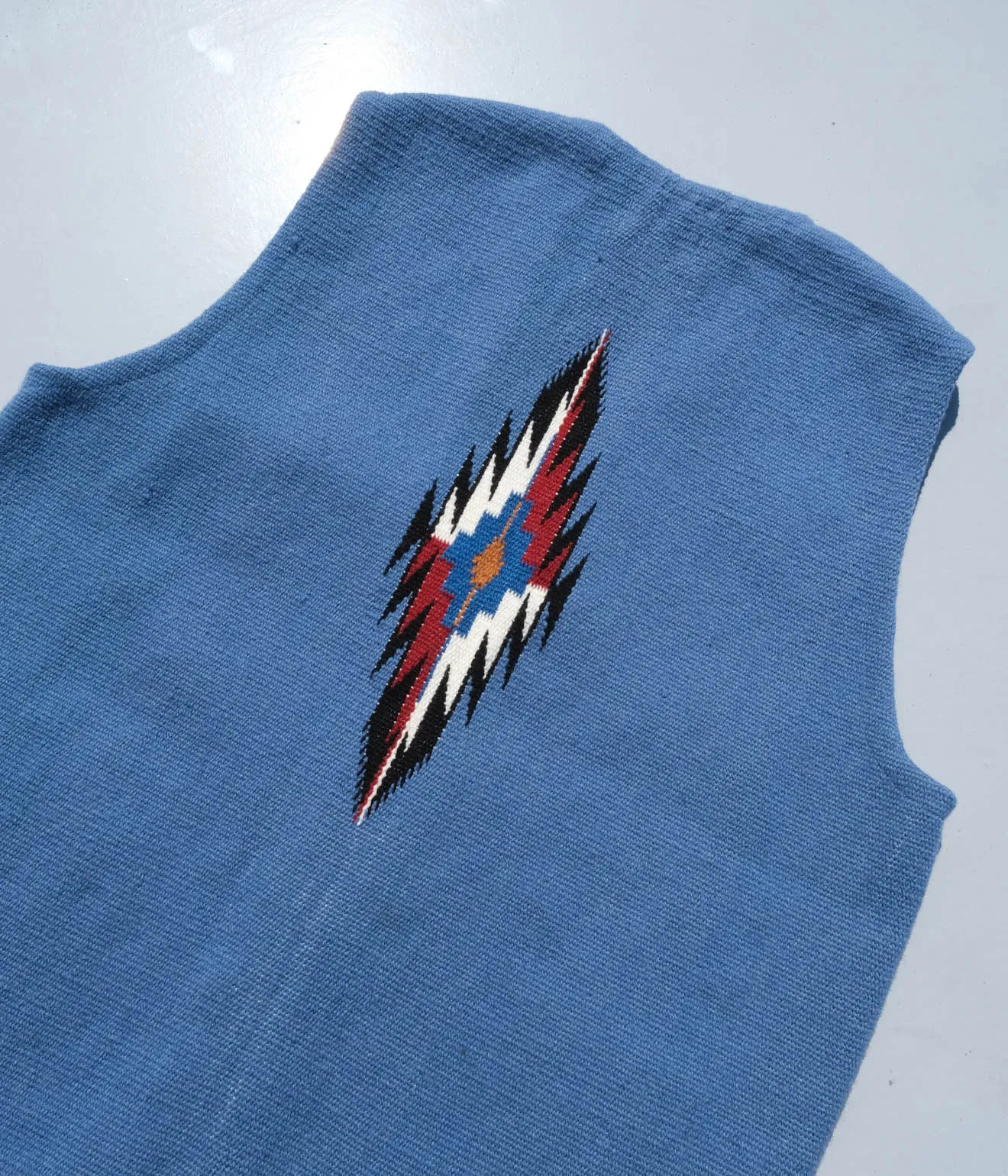 TRUJILLO'S for Lakewood Clothing CHIMAYO VEST (Dusty Blue)