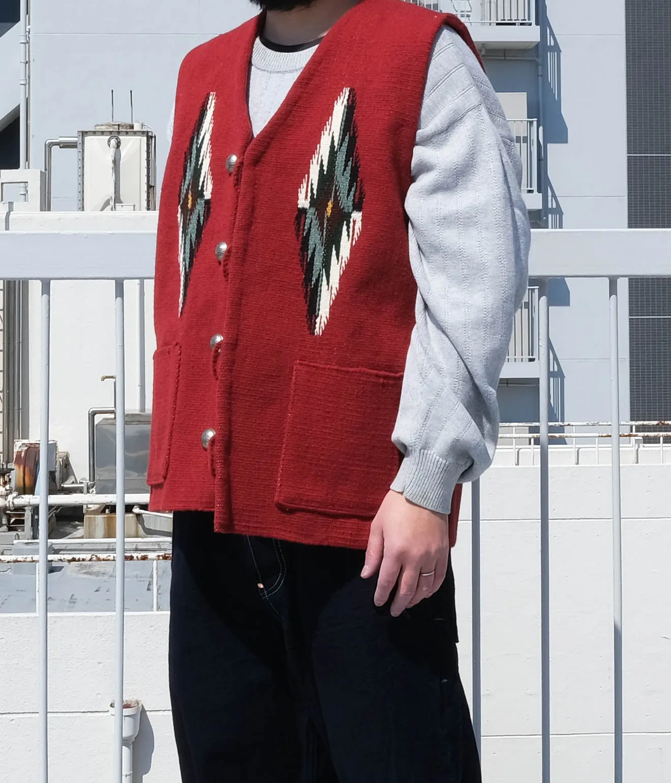 TRUJILLO'S for Lakewood Clothing CHIMAYO VEST (Red)