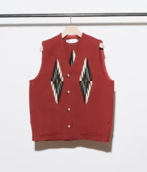 TRUJILLO'S for Lakewood Clothing CHIMAYO VEST (Red)
