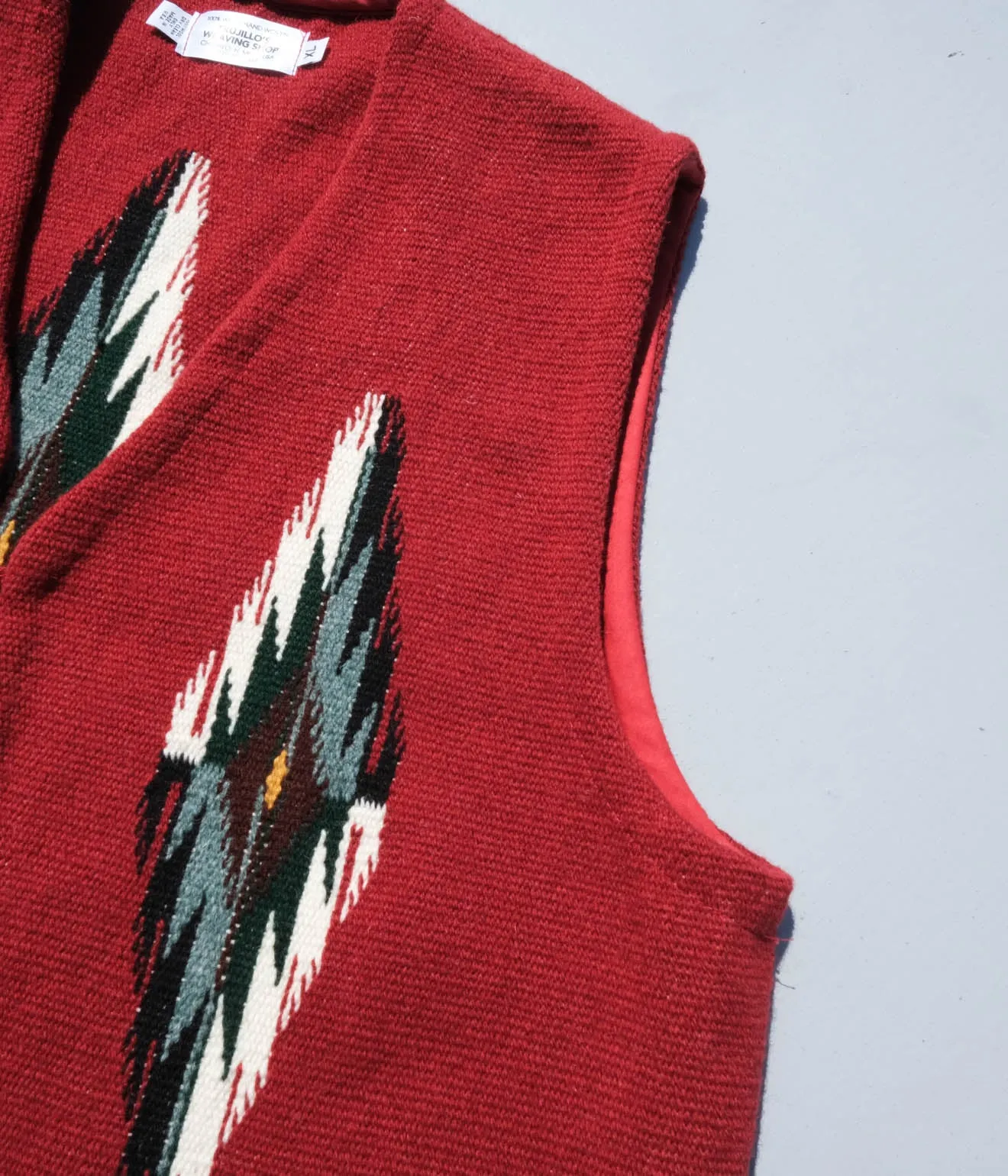TRUJILLO'S for Lakewood Clothing CHIMAYO VEST (Red)