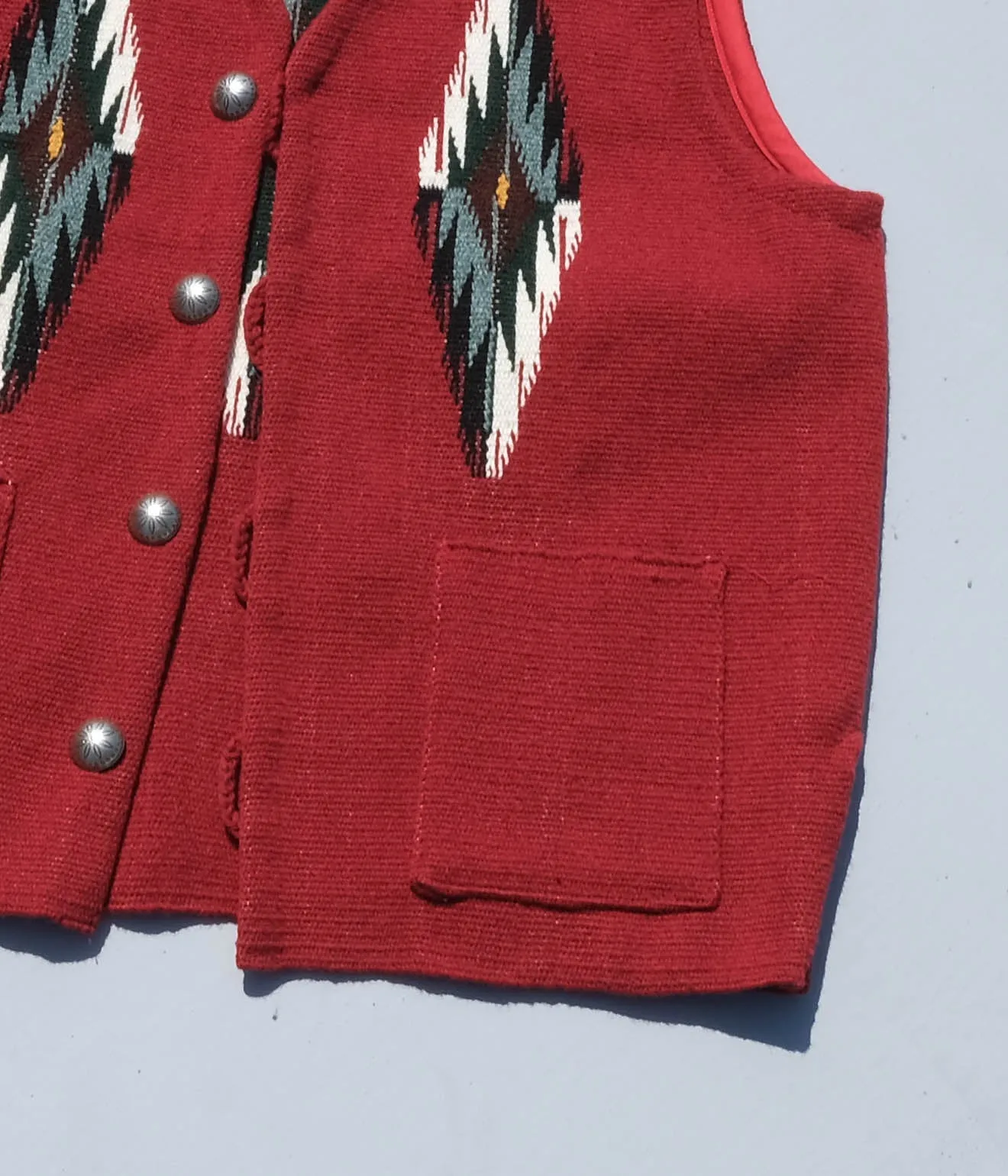 TRUJILLO'S for Lakewood Clothing CHIMAYO VEST (Red)