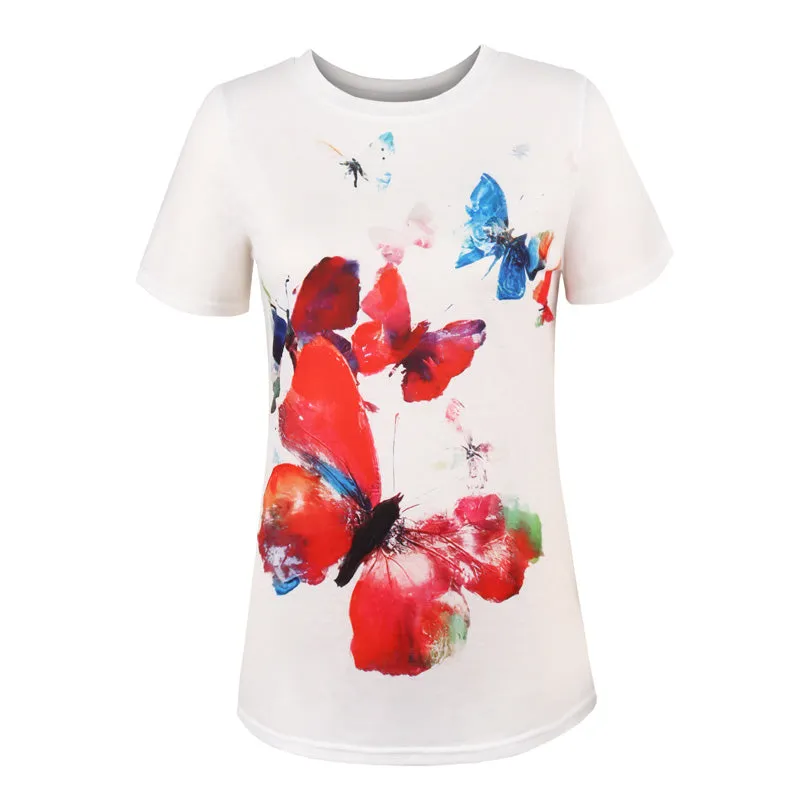 Women's Clothing Casual Loose Short-sleeved Top